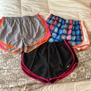 Set of three Nike shorts